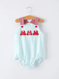 Crab Appliqué Baby Boy Romper