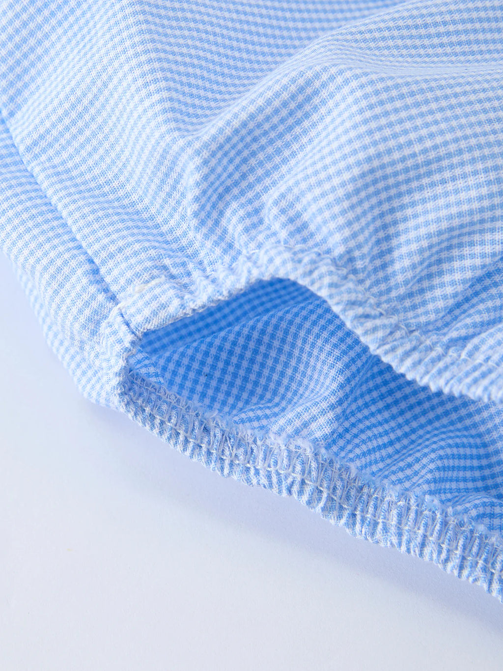 Blue Smocked Church Christening Bishop Bloomer Set for Baby Boys