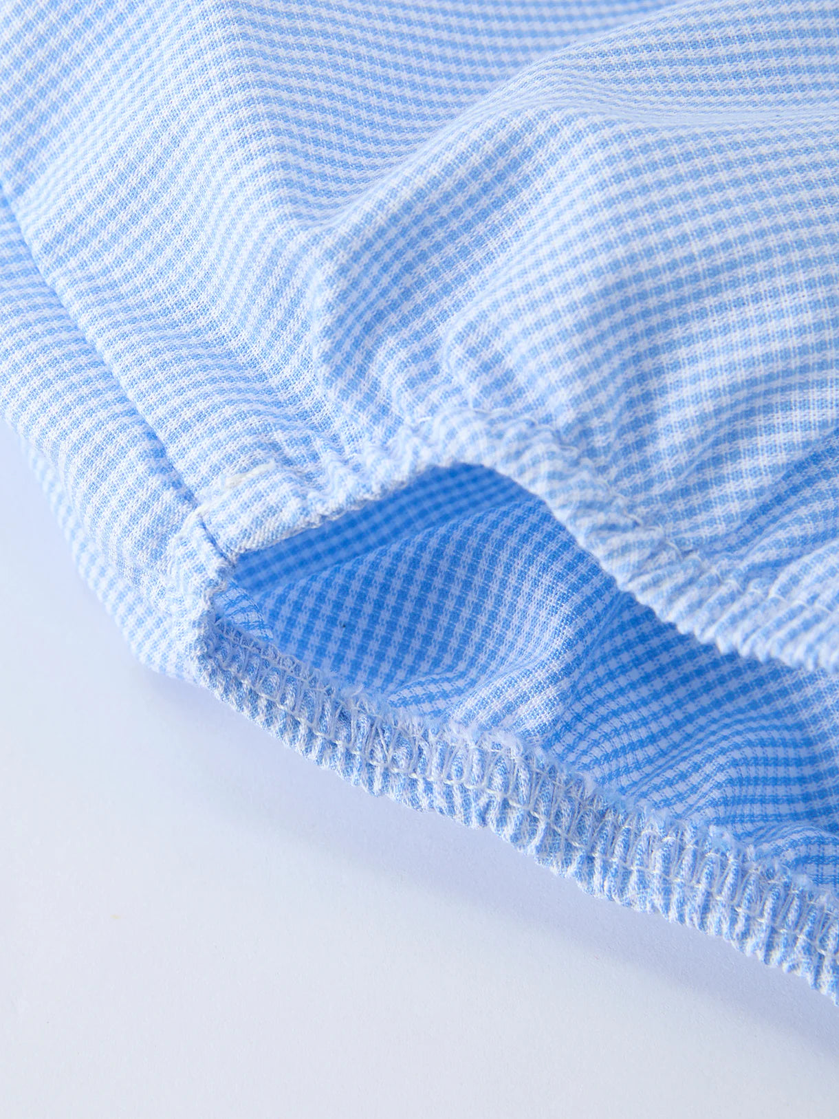 Blue Smocked Church Christening Bishop Bloomer Set for Baby Boys