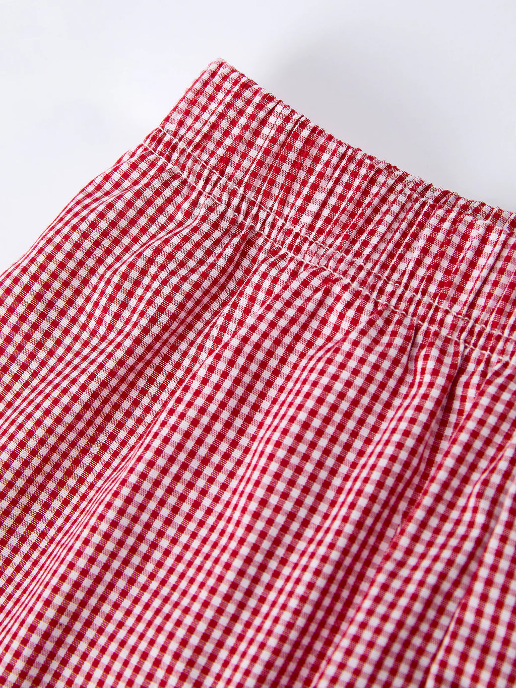 Crab Appliqué Boy Top and Plaid Shorts Set