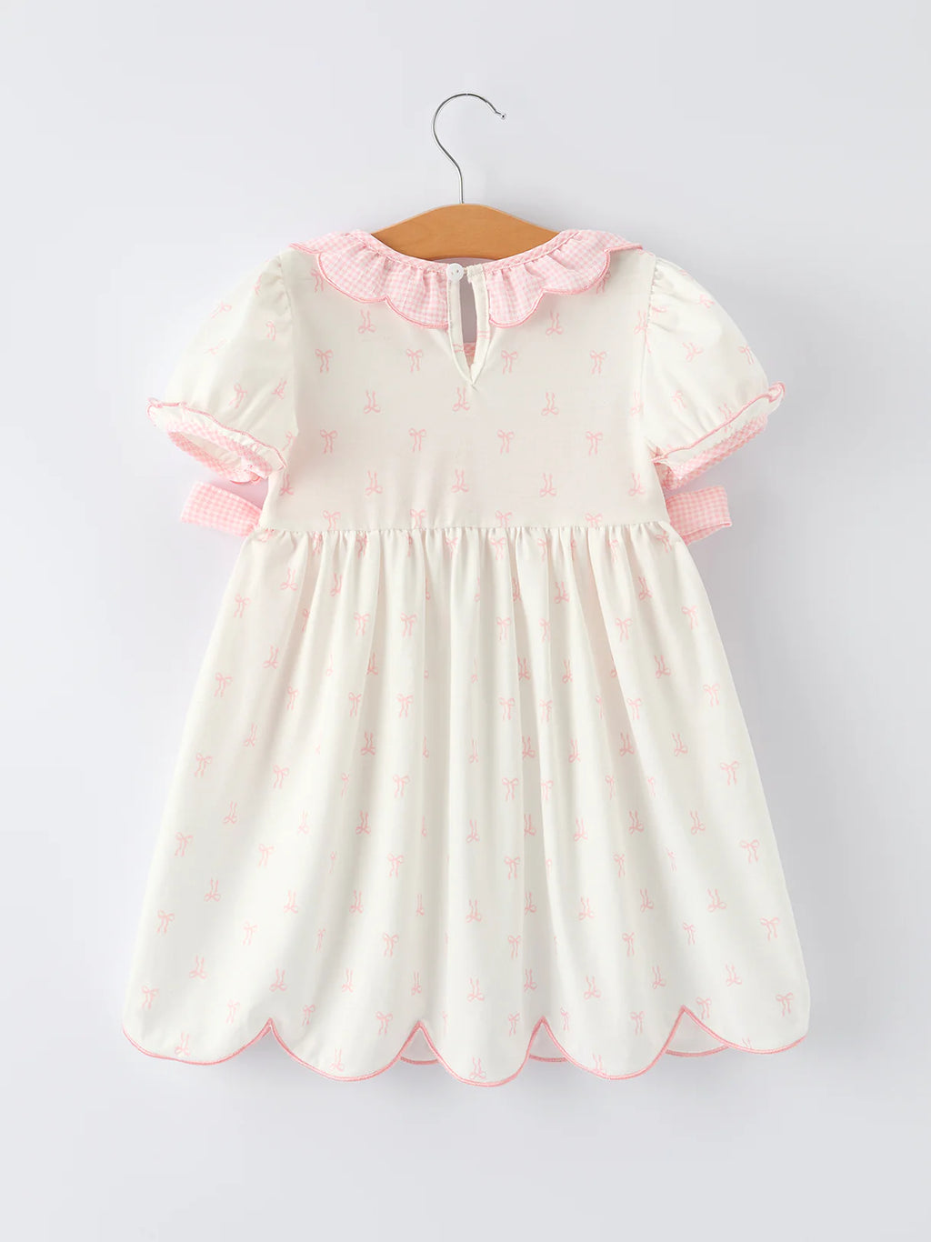 “MAMA’S MINI” Smocked Bow Ruffle Dress