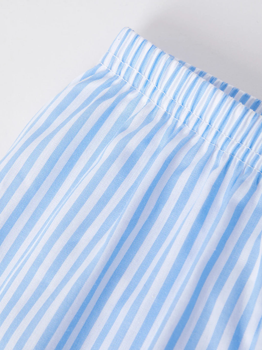 “I ❤ MOMMY” Embroidered Smocked Baby Boys Striped Shorts Set