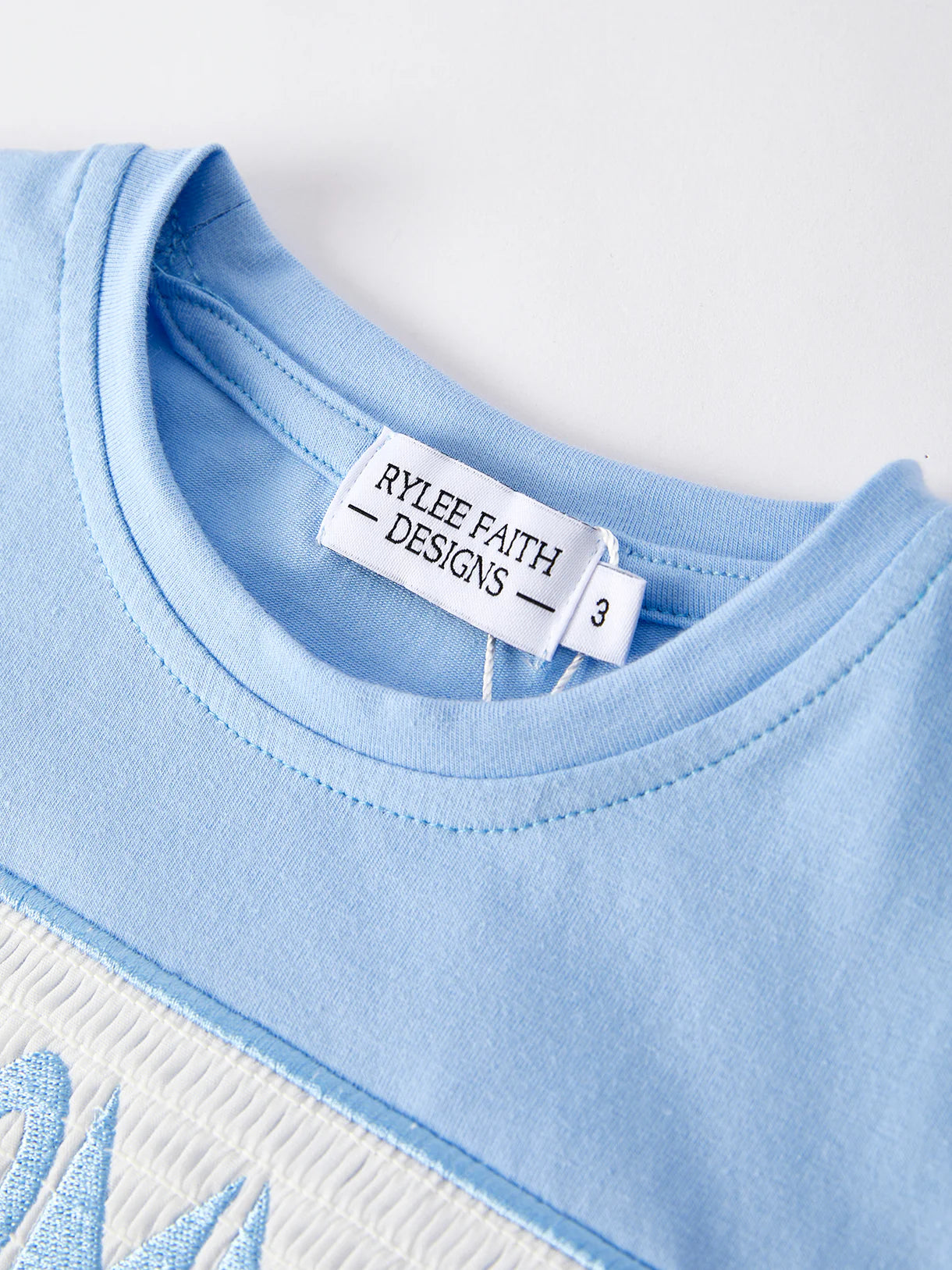 “I ❤ MOMMY” Embroidered Smocked Baby Boys Striped Shorts Set